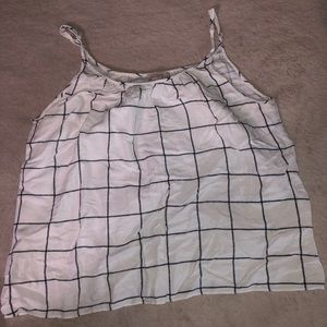 black and white tank top